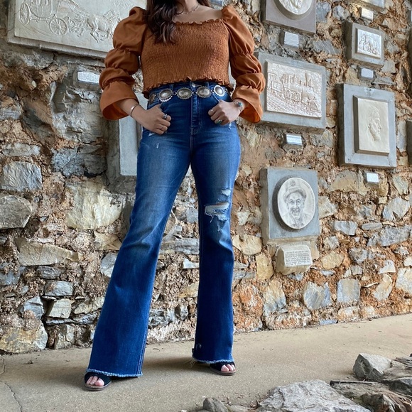 Flying Monkey Distressed Jeans 